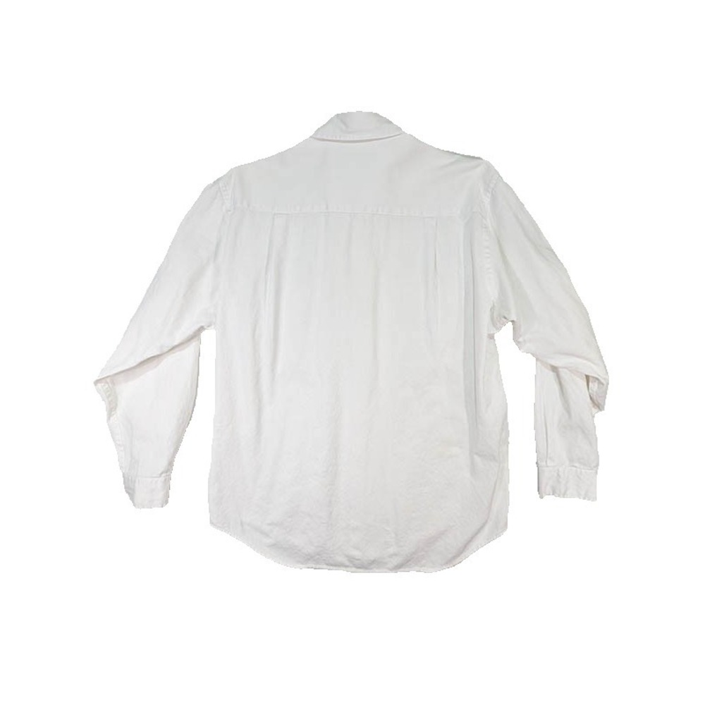 Club Monaco Shirt Mens S White 100% Cotton Coastal Cabincore Safari Utilitarian - Picture 2 of 11